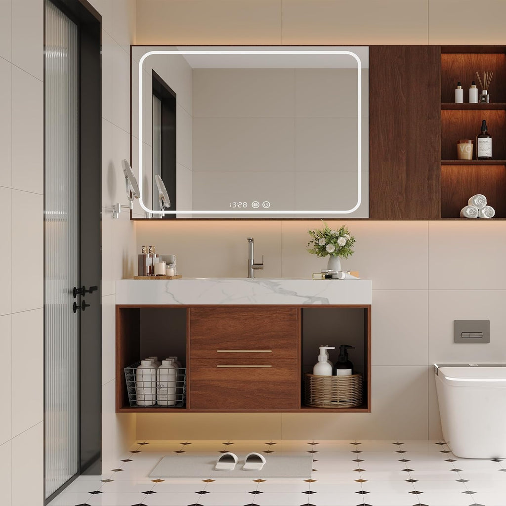 40" Floating Bathroom Vanity with Ceramic Sink