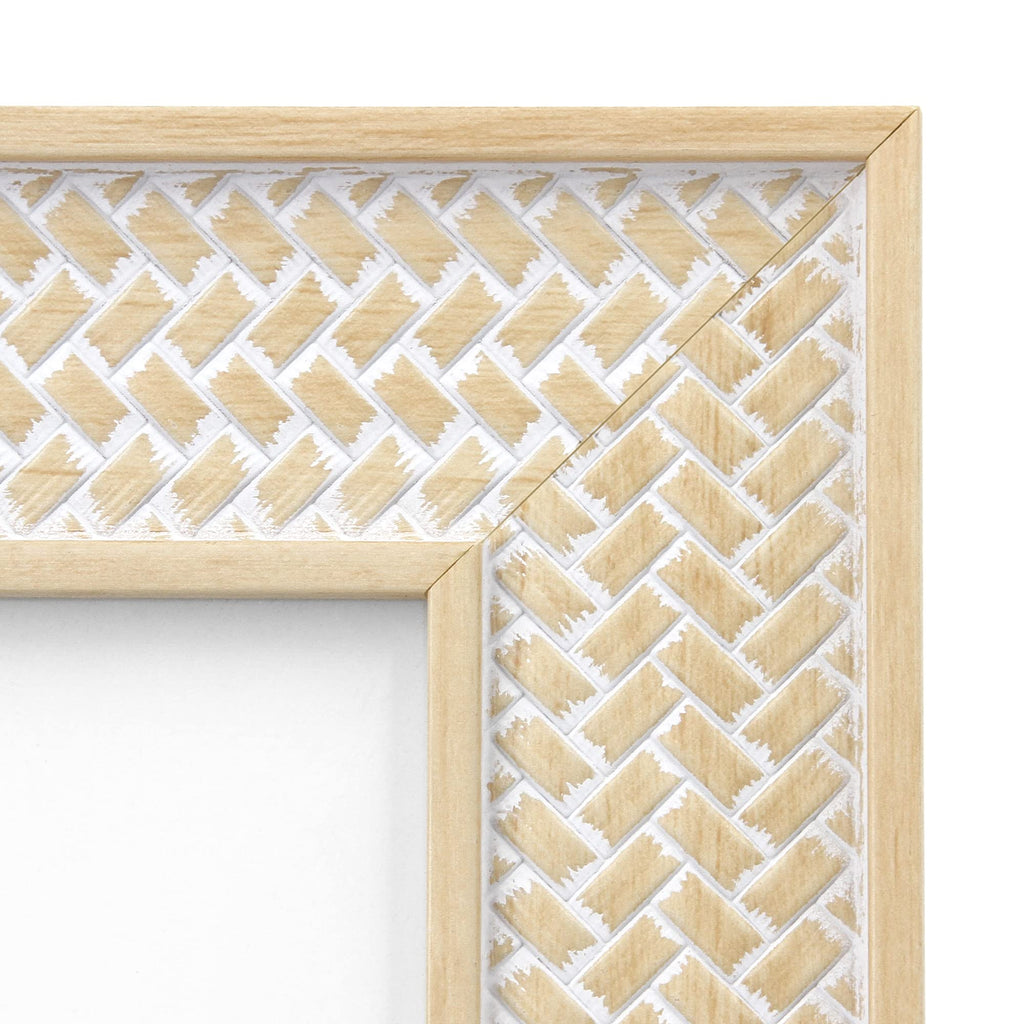 Boho 5x7 Picture Frame Woven Rattan Photo Frame