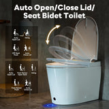 Casta Diva Smart Toilet with Bidet Built in, Auto Open/Close Lid,1000g MaP Flush, Heated Seat & Foam Dispenser