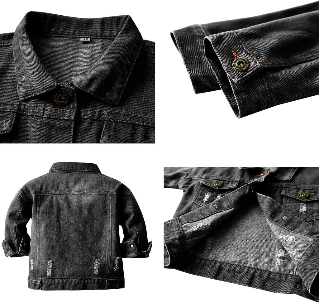 Kids Toddler Baby Boys Girls Casual Outerwear Denim Jacket