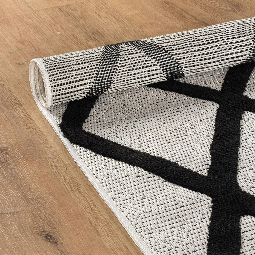 Modern Rug 10x14 Luxury Diamond Pattern Large Micro Loop Area Rugs Soft High-Low Pile Stain Resistant Easy to Clean