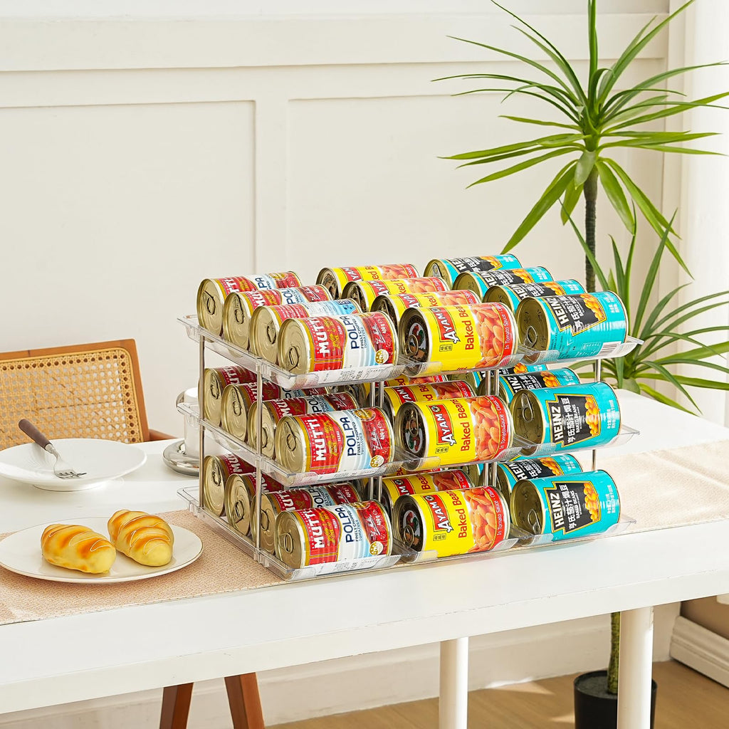 Can Organizer for Pantry, Stacking Can Storage Organizer Hold 36 Cans