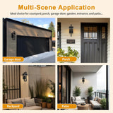 Outdoor Wall Lights Modern Exterior Lighting Fixtures, 3000K Integrated LED Outdoor Wall Sconce Lighting 2 Packs