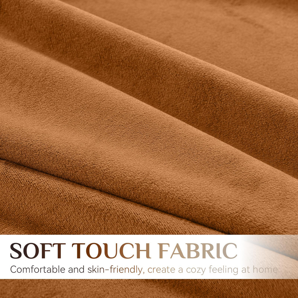 Velvet Throw Pillow Covers 18x18 Set of 4, Sand Gradient