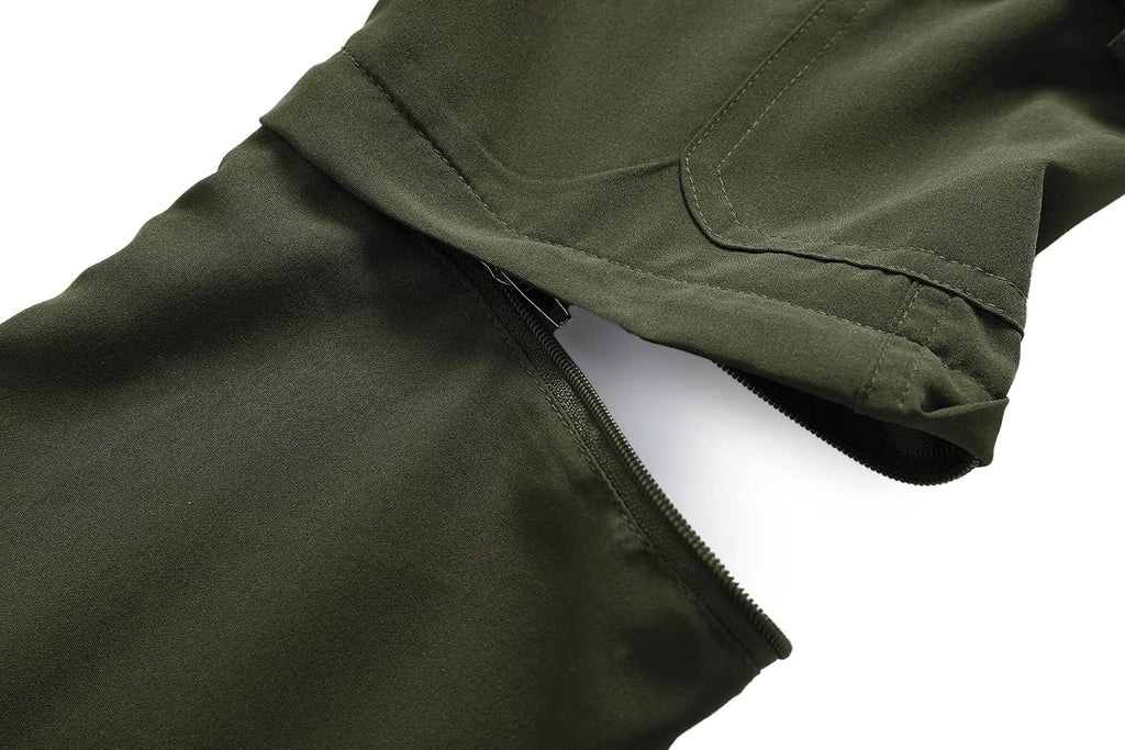 Kids Hiking Cargo Pants Convertible Zip Off