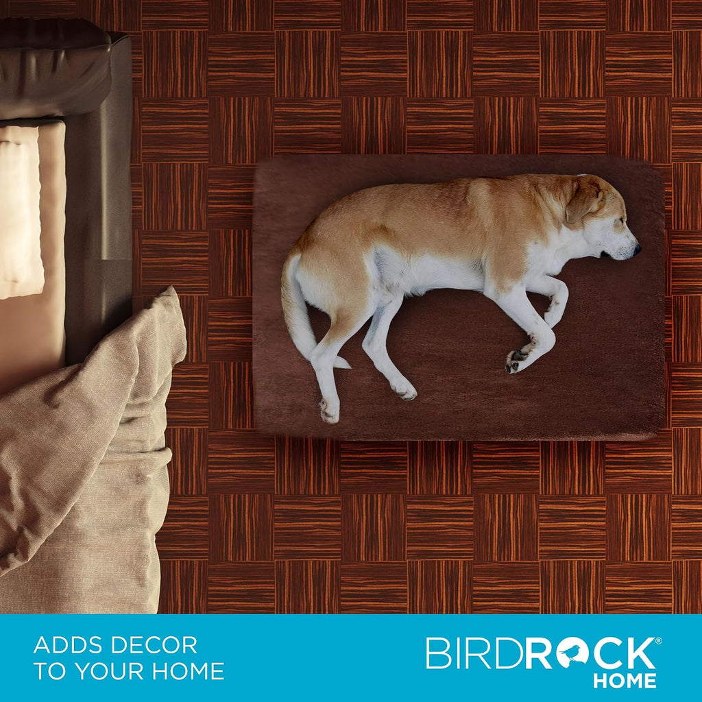 2" Memory Foam Dog Bed | Ultra Soft Plush Pet Bed | Removable Cover | Pet | Crate Bed (34 x 22, Brown)