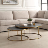 50080 Aragon - Coffee Table (Set of 2)-17.5 Inches Tall and 40 Inches Wide
