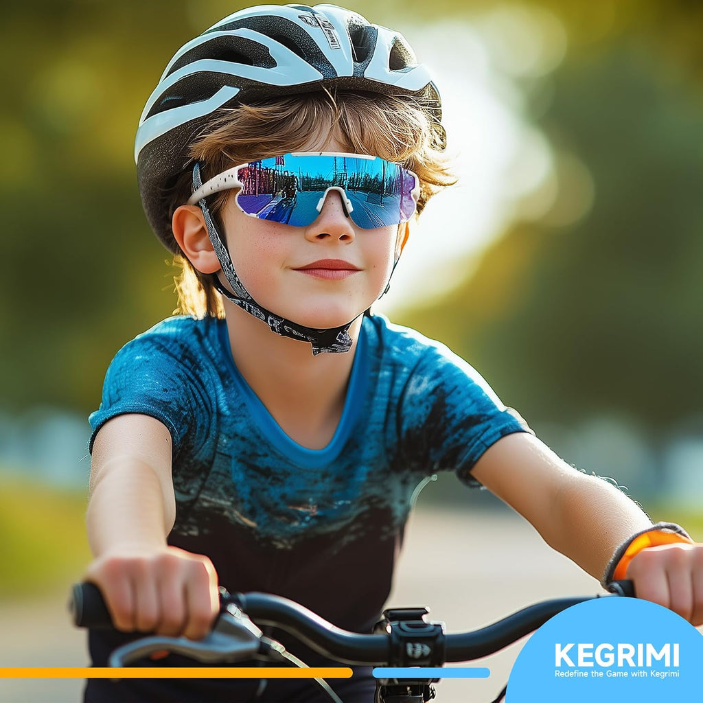 Kids Baseball Polarized Sunglasses: Sports Sunglasses for Boys Girls Youth Sun Glasses for Cycling Running