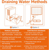 35-Pint Large Dehumidifier for Home, Humidity Control, Auto-Defrost, Timer, Overflow Protection