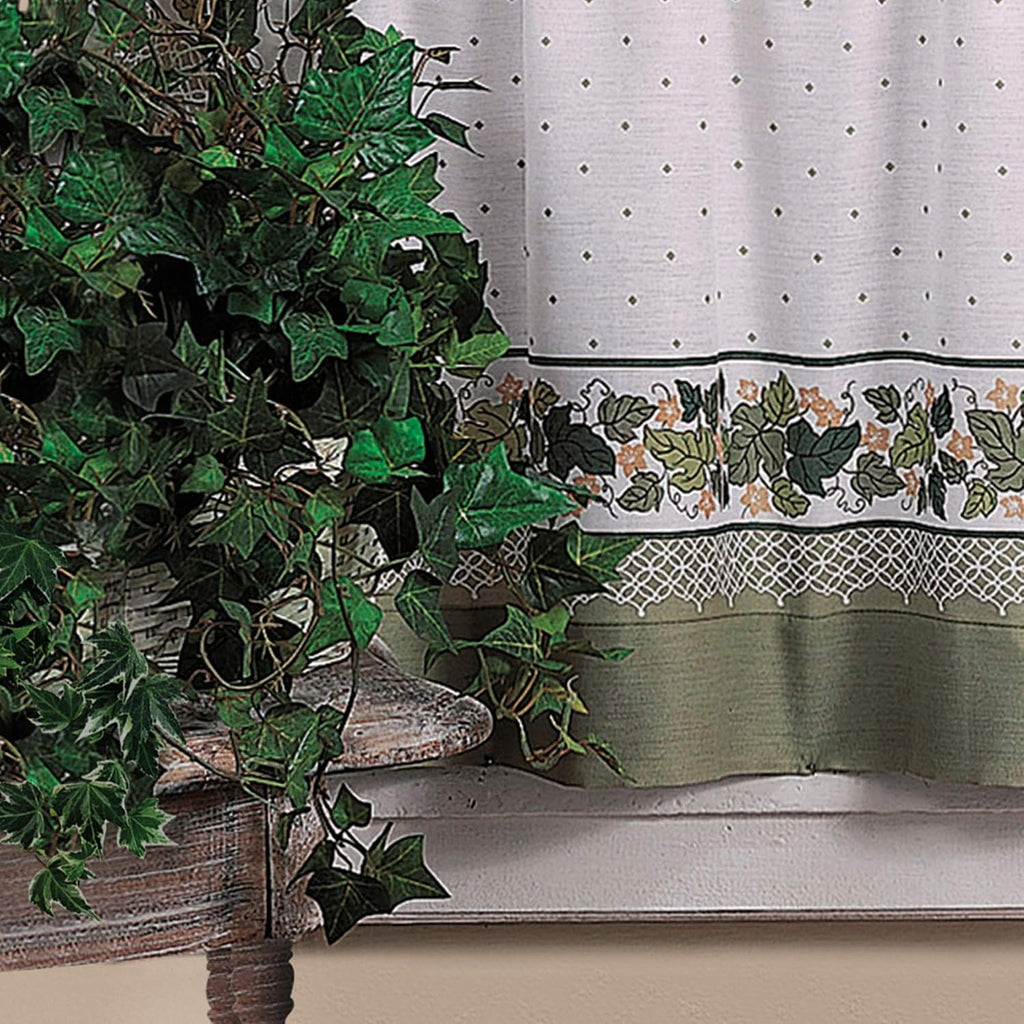 You Cottage Ivy Country Curtain Tier And Swag Set, Multi, 56-Inch X 36-Inch