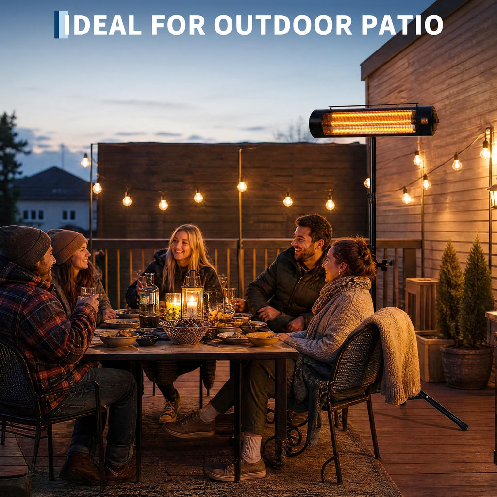 Infrared Patio Heater, Freestanding Outdoor Heater with Tripod
