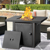 Fire Pit with Grill for Outside Wood Burning