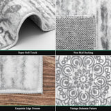 Hallway Runner Rug 2'x8' Washable Vintage Distressed Area Rugs Non Slip Laundry Rug Runner Boho Floo