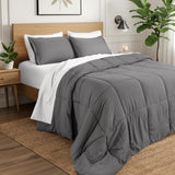 Ivy Union Queen Comforter Set - Comfy, Breathable, All Season - Down Alternative Comforter & Shams