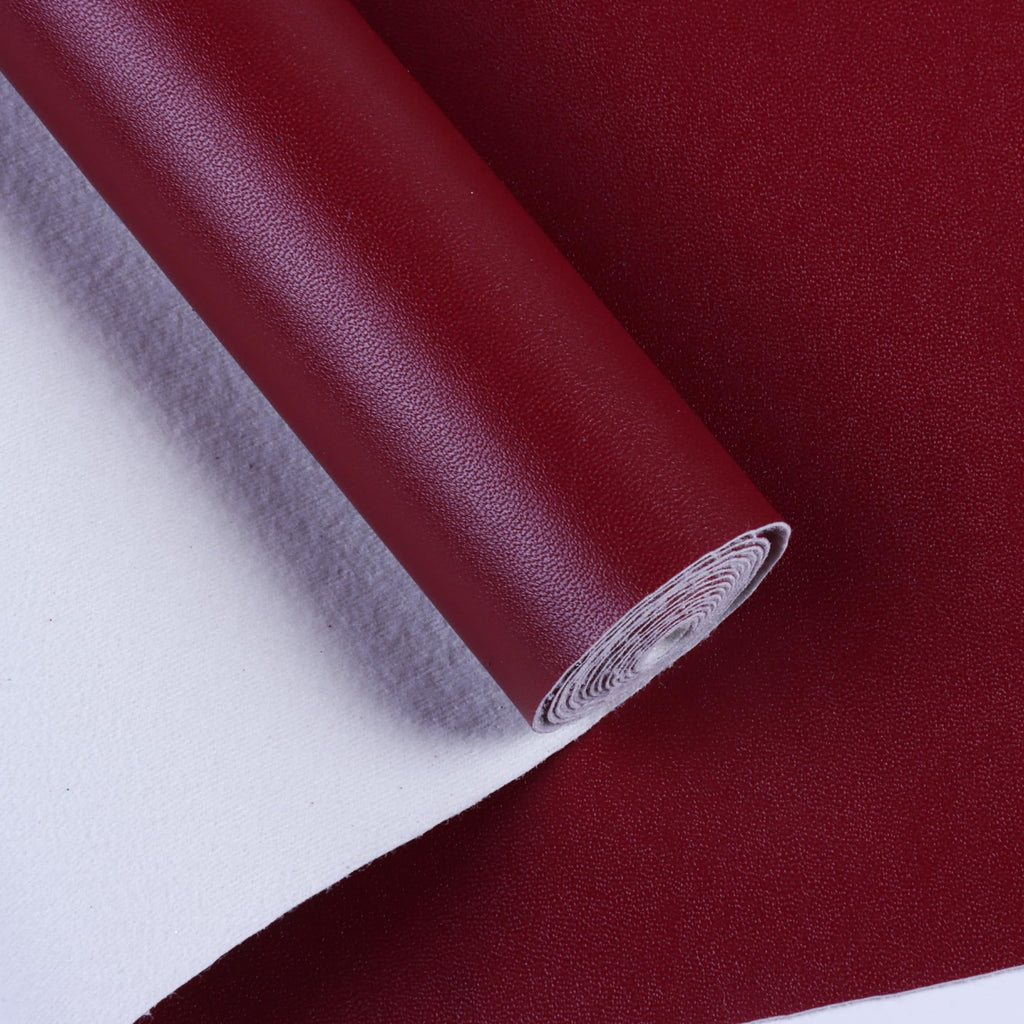 Faux Leather Sheets for Craft One Roll Soft Smooth Surface Solid Leather Fabric Sheets 12" x 53" (30cm x 135cm) Inch