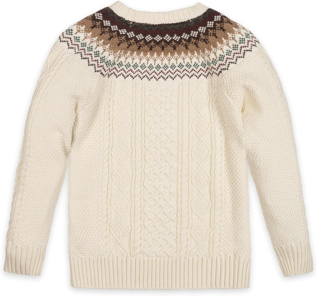 Boys' Long Sleeve Crew Neck Pullover Sweater