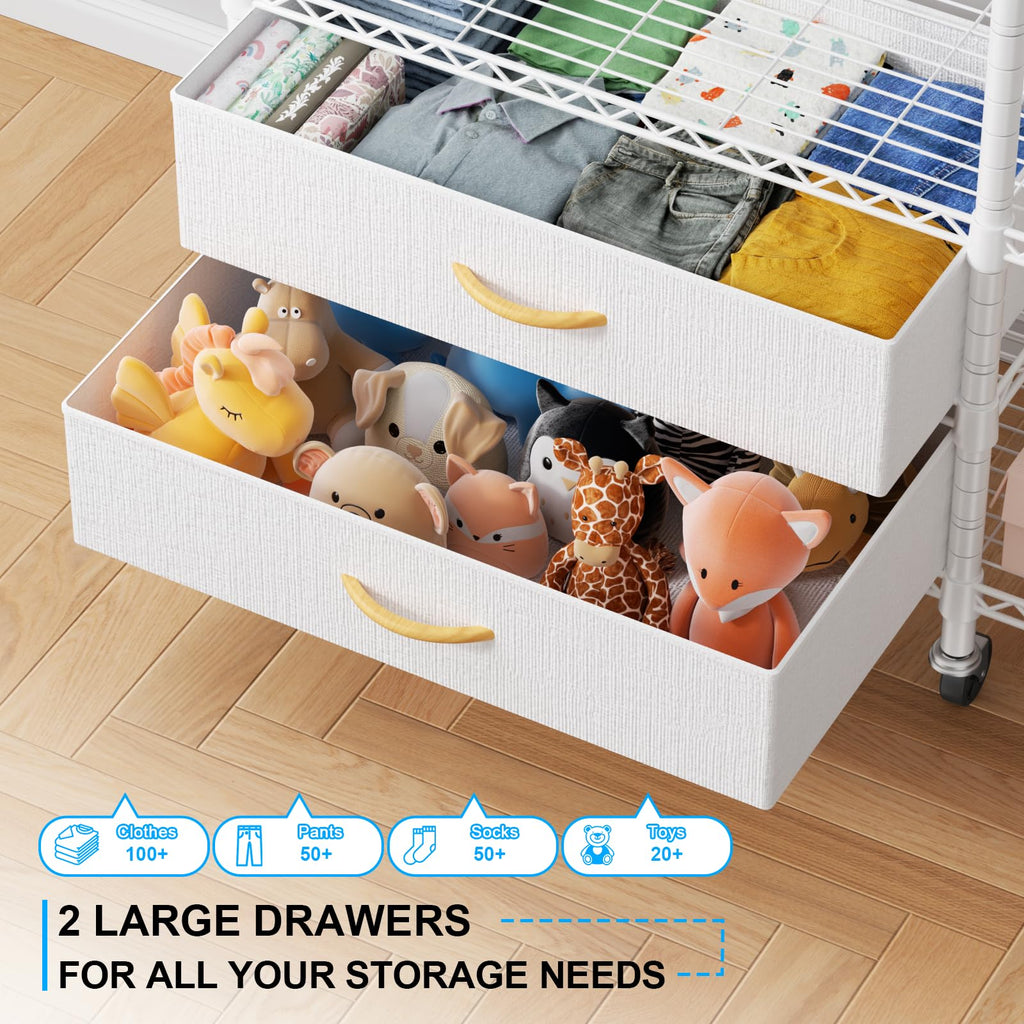 F3R Heavy Duty Clothes Rack(With Lockable Wheels)Freestanding Clothing Racks for Hanging Clothes, Adjustable Closet