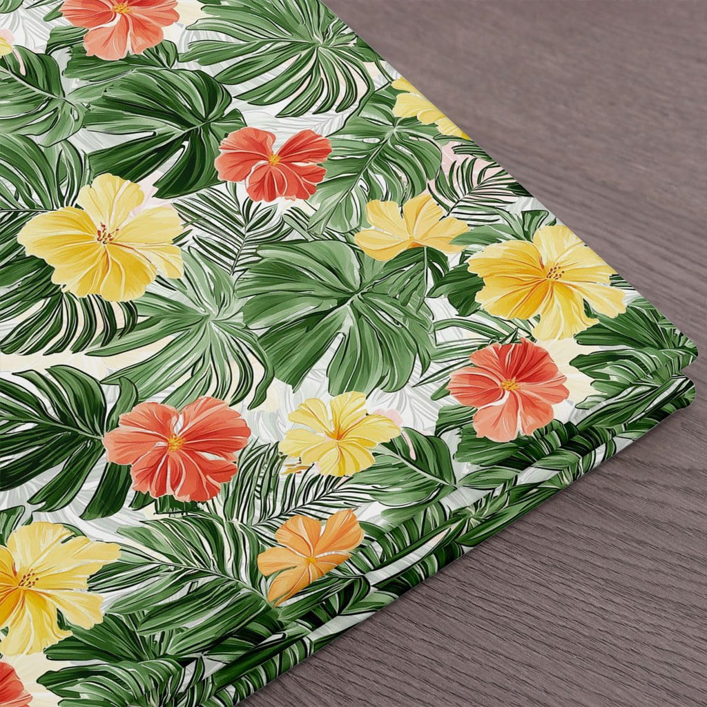 Palm Tree Upholstery Fabric, Leaf Flower Fabric By The Yard, Hawaiian