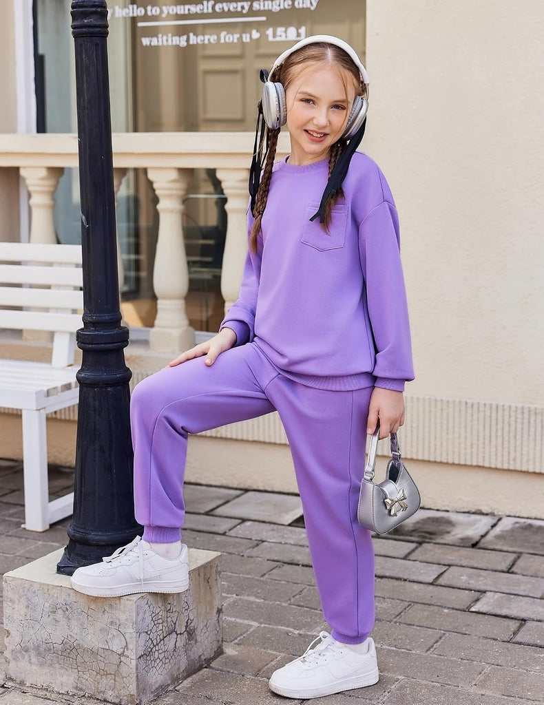 Girls Clothes 2 Piece Fashion Fall Outfits Oversize Sweatsuit Sets