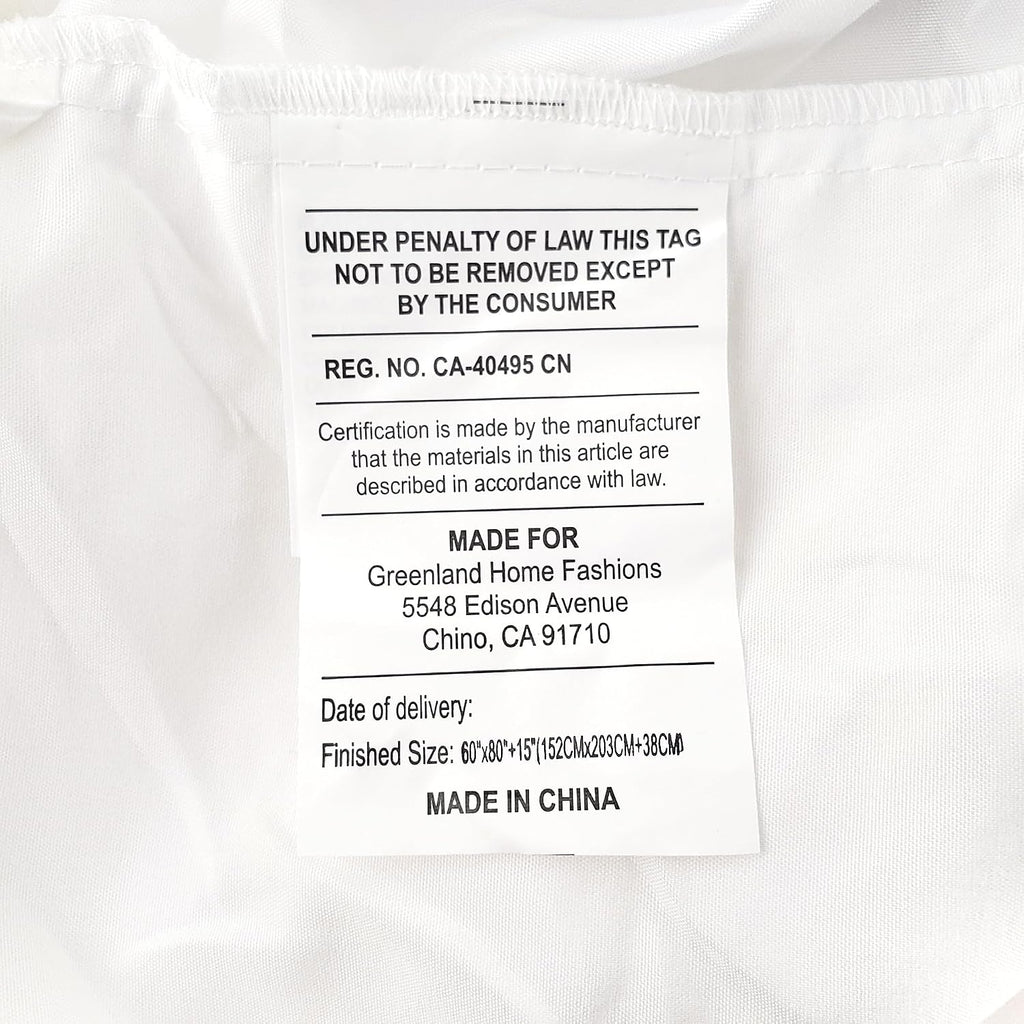 Voile Bed Skirt, Lined, Pure White, Queen 15-inch L