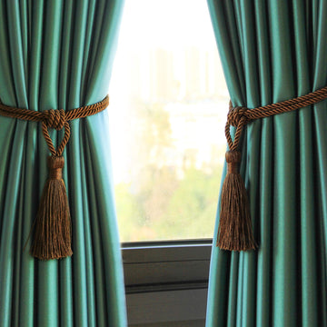 Curtain Tiebacks Handmade Tassel Rope Curtain Holdbacks - 2 Pack