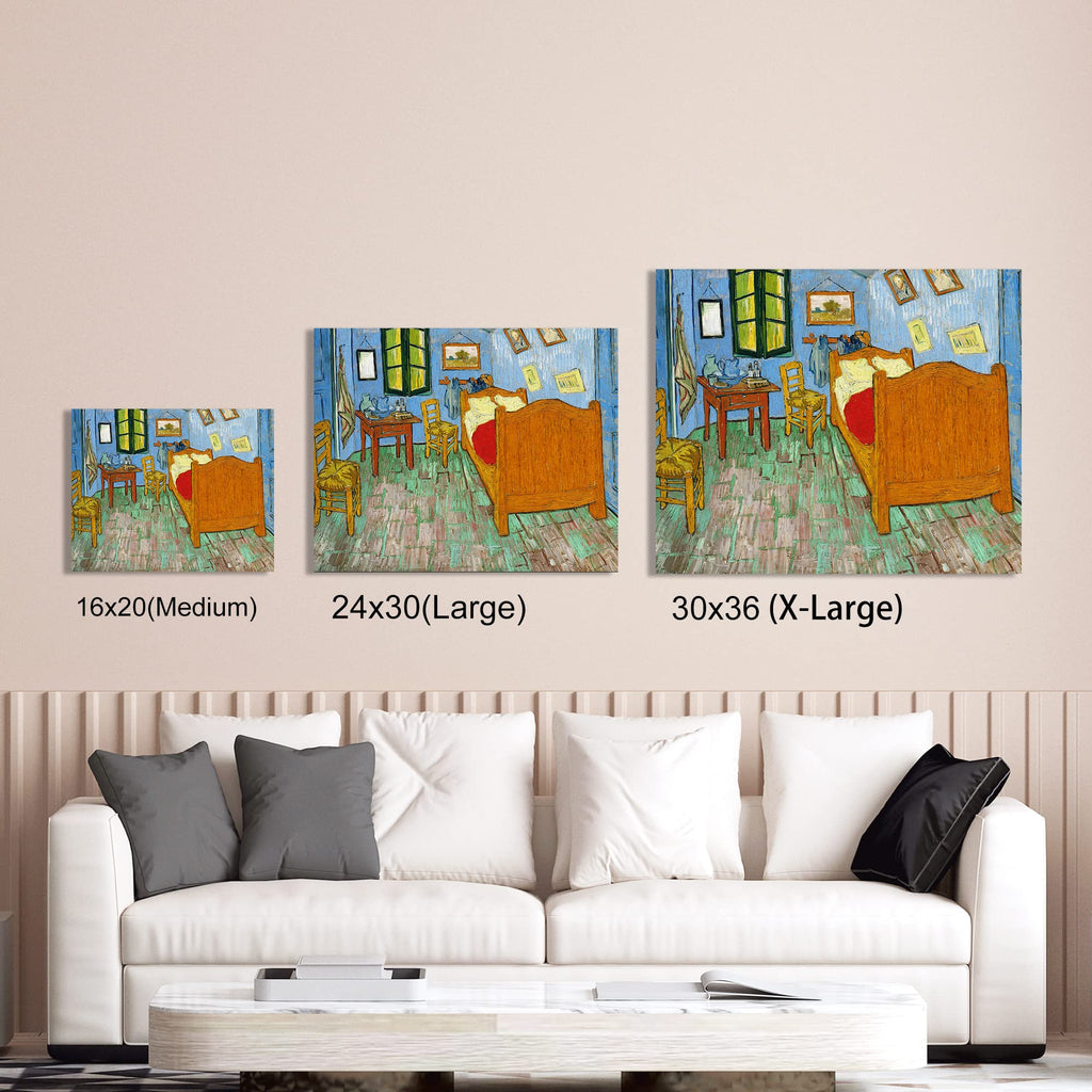 Bedroom in Arles by Vincent Van Gogh. The World Classic Art Reproductions, Giclee Canvas Prints Wall Art Decor, 24x30