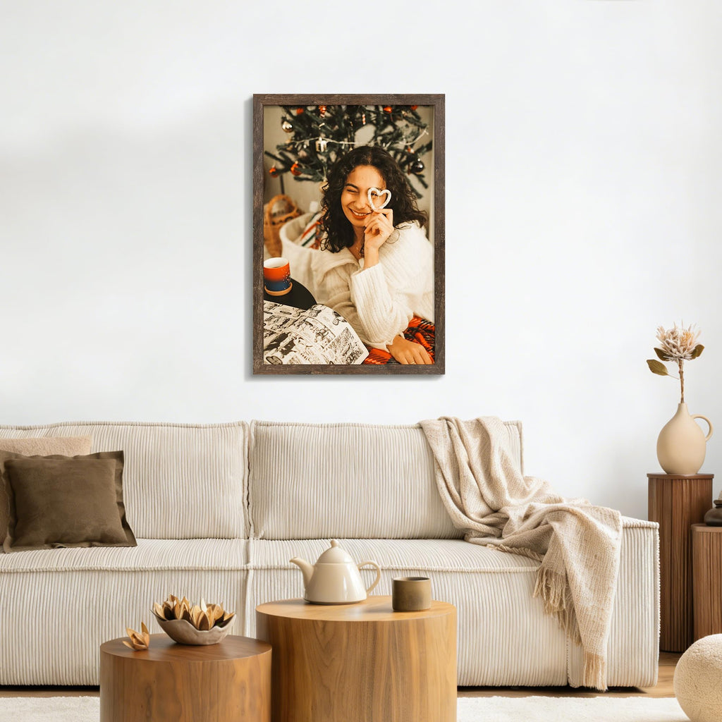 24x36 Poster Frame Rustic Brown, for Wall Mounting, 1 Pack