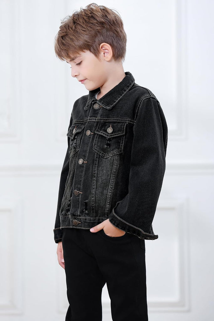 Kids Toddler Baby Boys Girls Casual Outerwear Denim Jacket