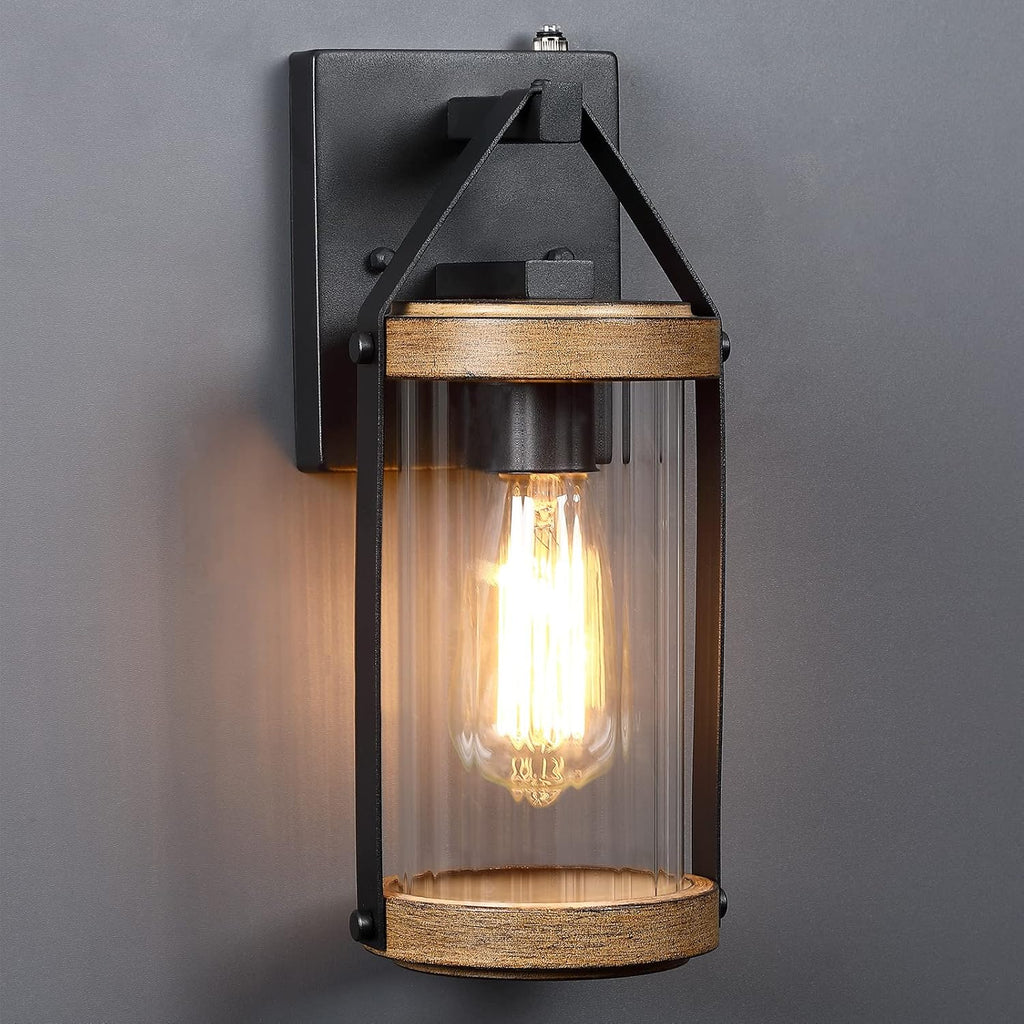 Dusk to Dawn Sensor Outdoor Wall Sconce Lighting Anti-Rust Exterior Porch Light Fixtures Farmhouse Front House Lantern