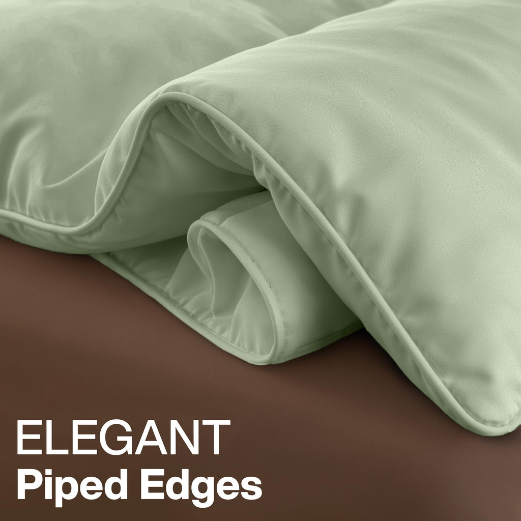 Queen Comforter, Duvet Insert, Sage Green, 88 x 88 Inches