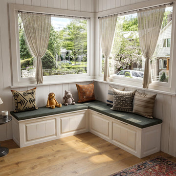 L Shape Storage Bench, Kitchen Breakfast Nook Bench, Backless Corner Bench Nook with Storage, Shoe Benches with