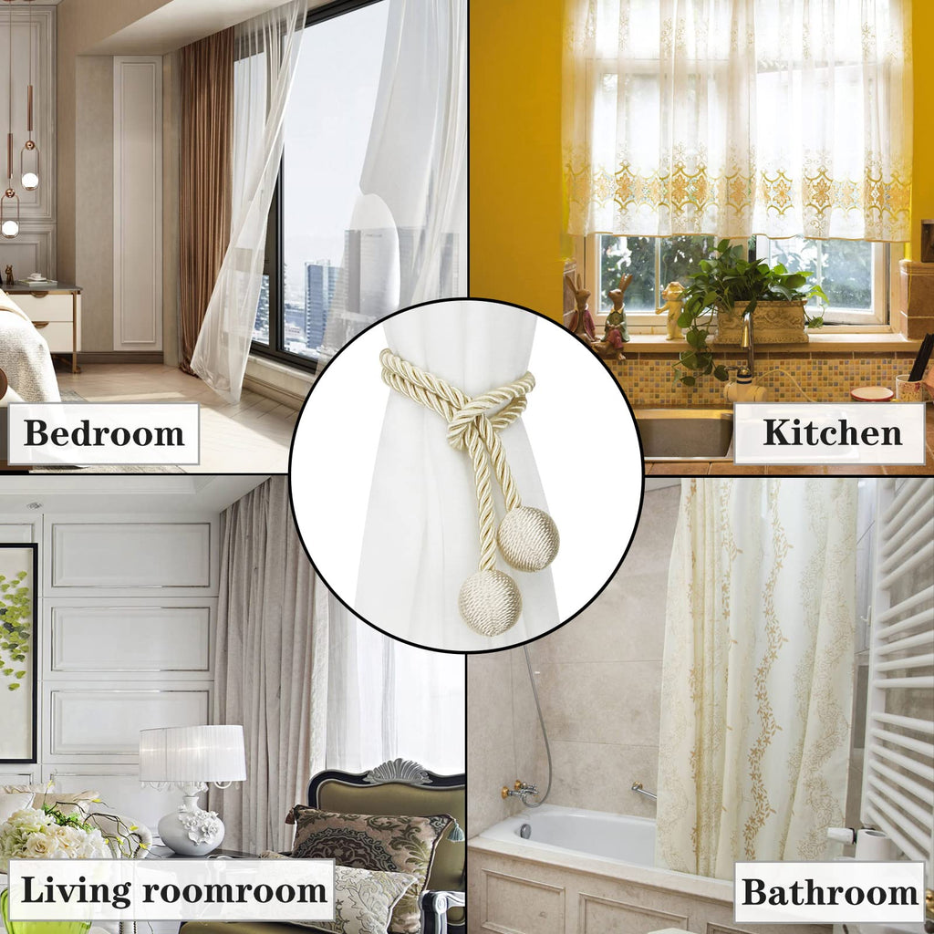 Curtain Tiebacks Outdoor Decorative Rope Tie Backs Drape Holdbacks