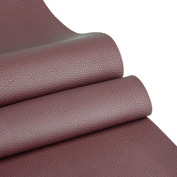 Faux Leather Sheets for Crafts, Lychee Grain Texture Synthetic Fabric Upholstery DIY Projects for Boat Automotive