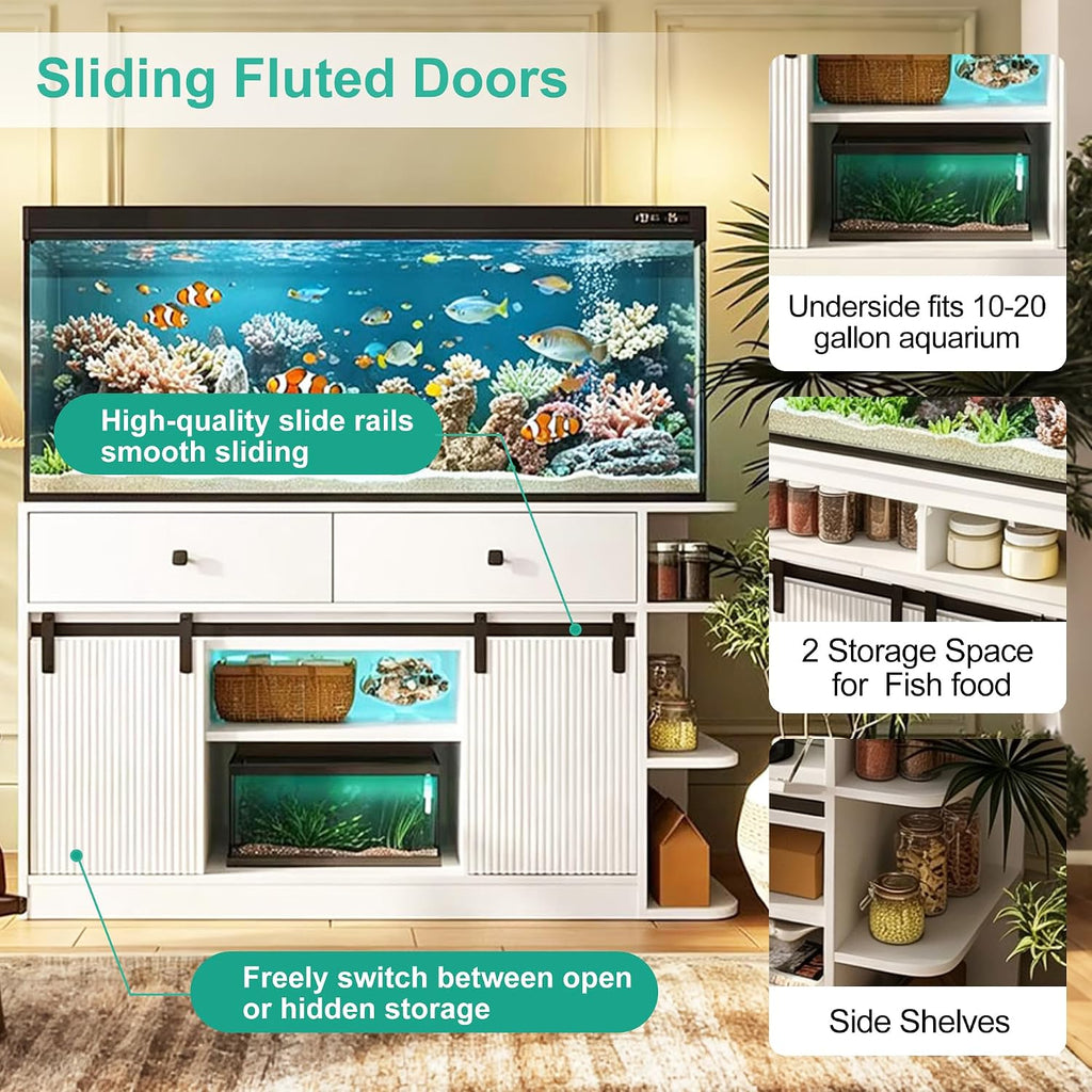 55-75 Gallon Fish Tank Stand, 1200 LBS Capacity