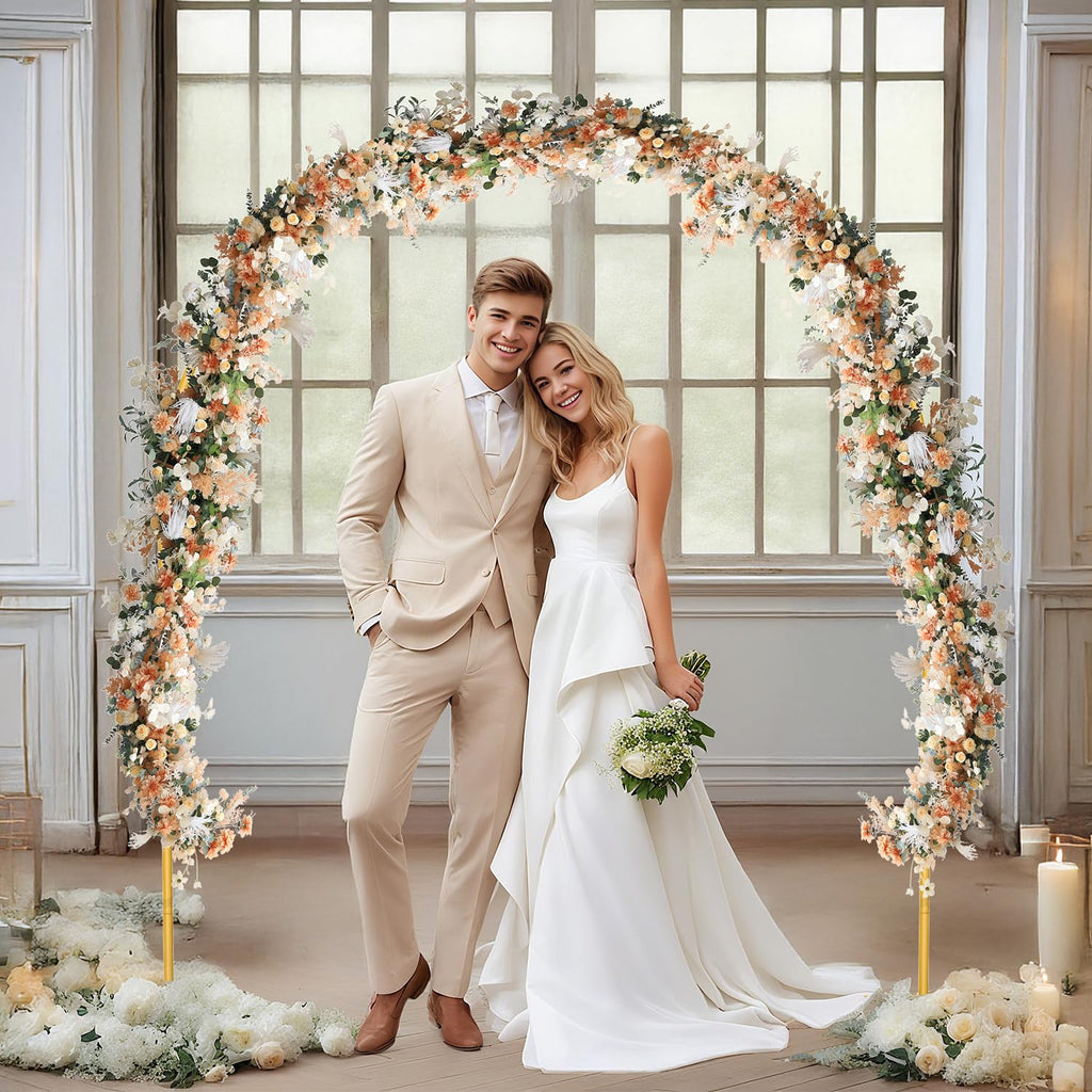 Heavy Duty Backdrop Stand, Wedding Arch Stand Wedding Arch Frame with Base for Birthday Party Graduation Ceremony