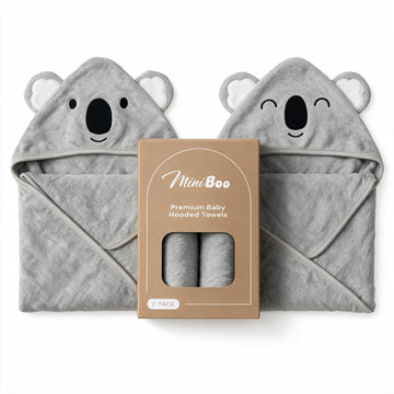 Baby Hooded Towels 2 Pack for Newborn & Toddler - Super Soft Baby Bath Towels with Hood, Highly Absorbent Viscose