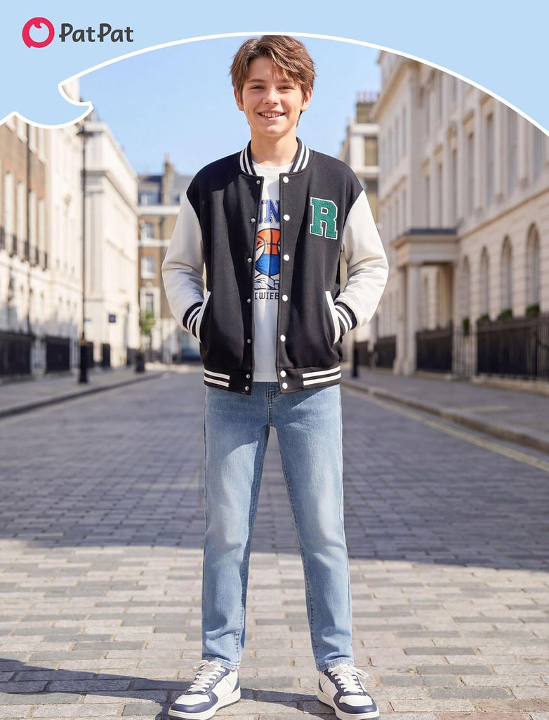 Classic Boys Jeans, High Cotton Content Straight Leg Jeans for Boys