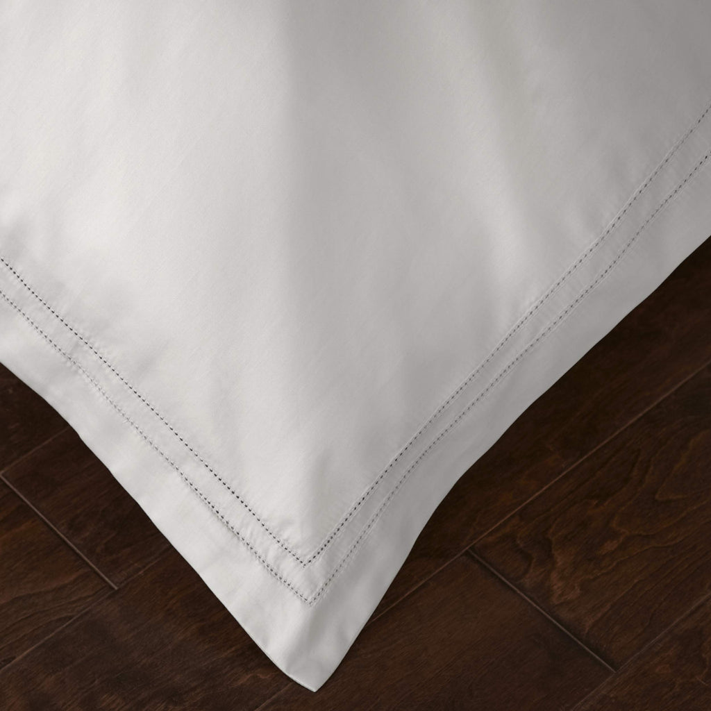 Yalda Duvet Cover Set - 100% Certified Egyptian Cotton, Double-Hem Stitch, Queen, Grey