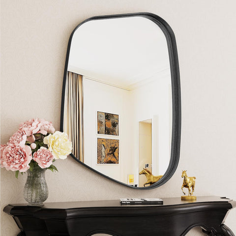 Irregular Wall Mirror 22"x30" Bathroom Mirrors Asymmetrical Artistic Decorative Bedroom Bathroom Hallway Entryway