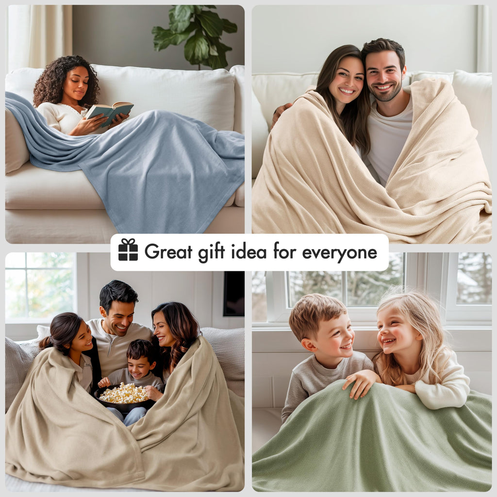 Twin Size Summer Blanket, Khaki, 70% Rayon from Bamboo