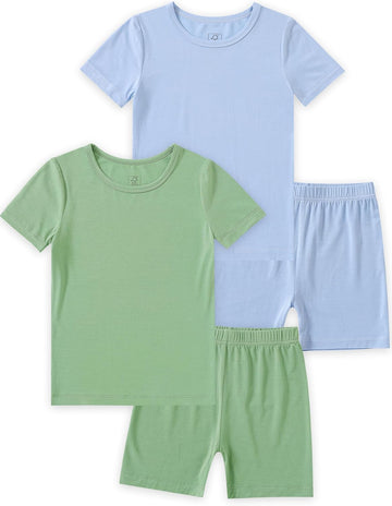 Bamboo Viscose Toddler Pajamas Baby 4 Piece Summer Pjs