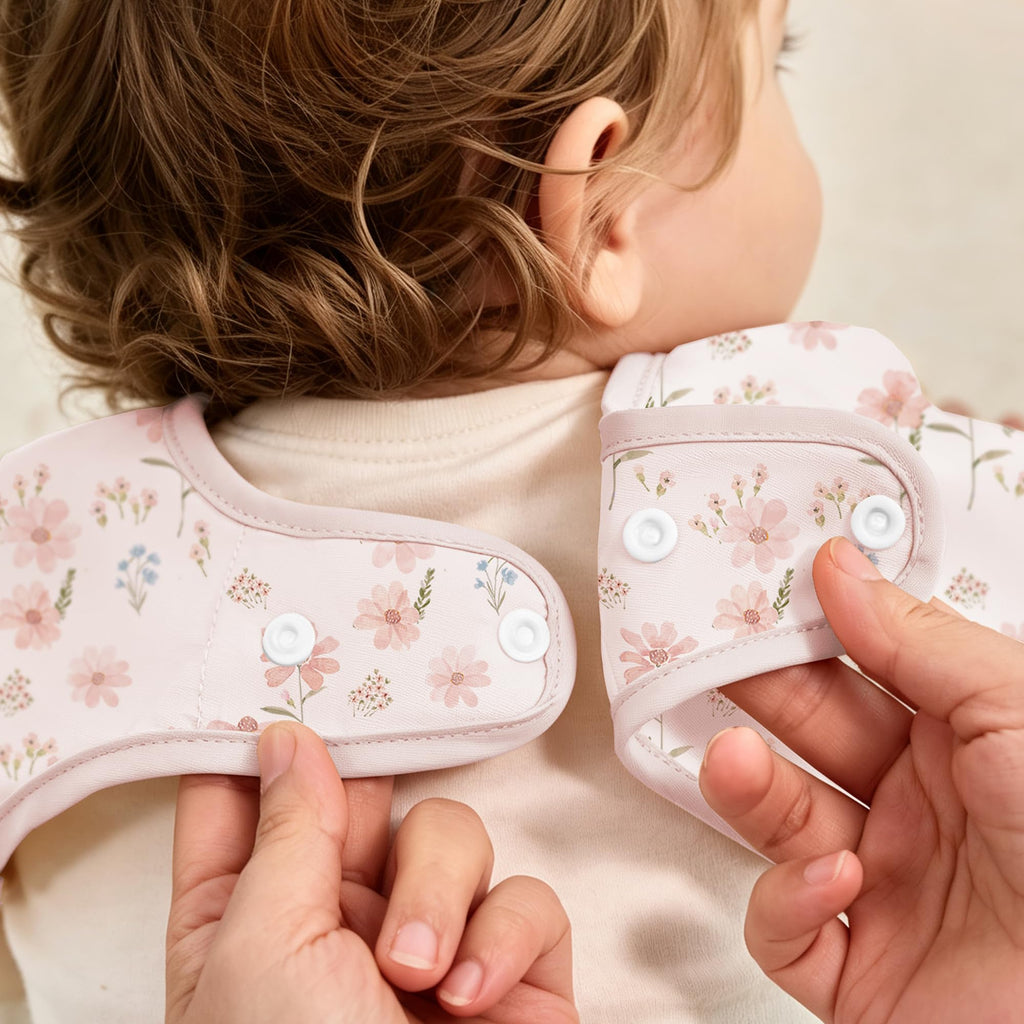 2 Pack Long Sleeve Baby Bibs, Waterproof Smock Bibs for Eating