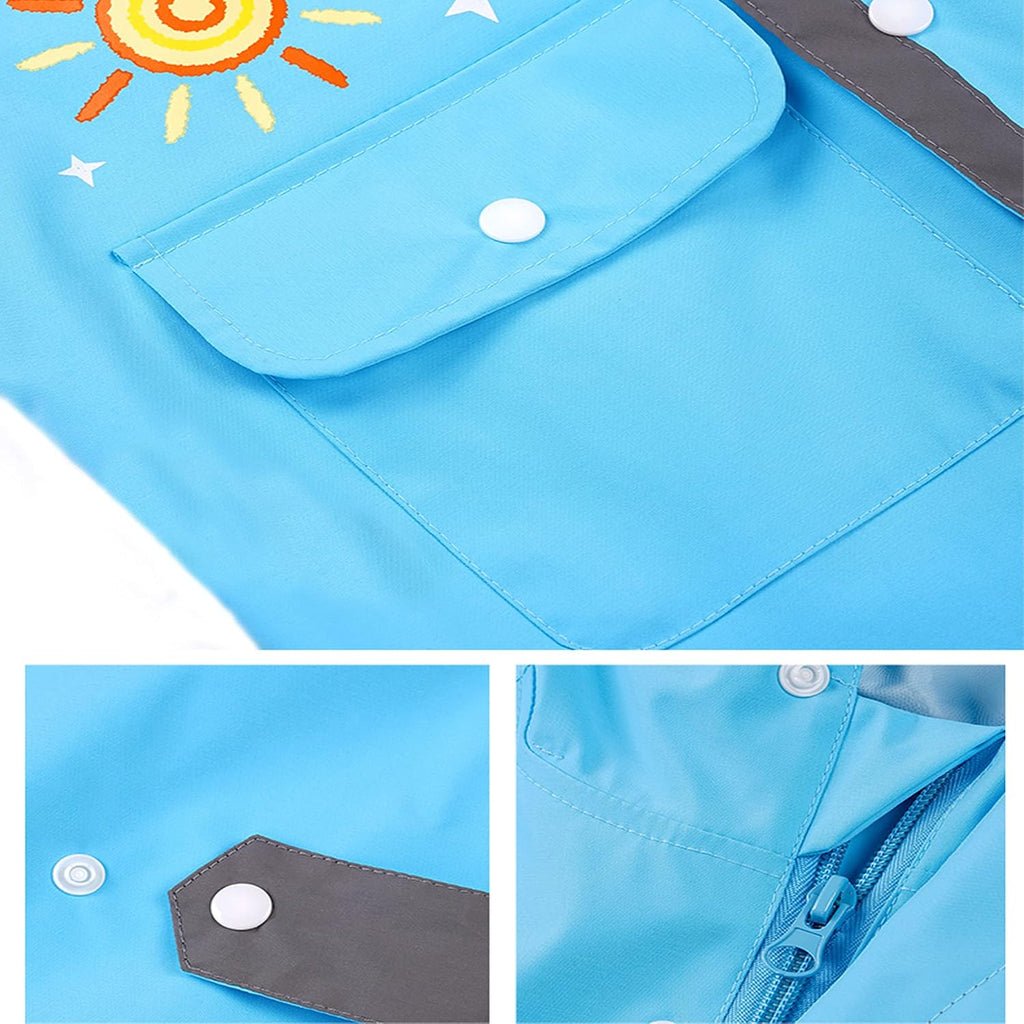 Kids Toddler Boys Girls Rain Suit Waterproof One Piece Coverall