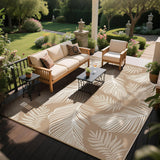 Waterproof Outdoor Rug 8x10, Reversible Plastic Straw Patio Camping Rug, Indoor Outdoor RV Mat Carpe