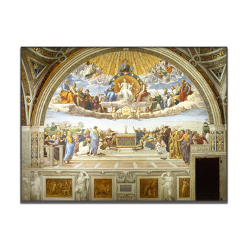 Raphael Canvas Wall Art - Disputation of The Holy Sacrament Poster - Renaissance Art Print - World Famous Oil