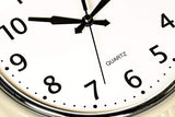 Bernhard Products Retro Wall Clock 9.5 Inch Cream Kitchen 50's Vintage Design Round Silent Non Ticking Quality Quartz