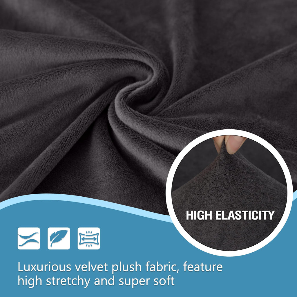 Corner Sectional Couch Covers Velvet Stretch L Shape Sofa Cover Soft Thick Sectional Slipcovers Set U Shaped Living