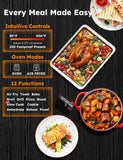 Bravo Pro Smart Toaster Oven Countertop, True Air Fryer Combo w/Improved 100% Convection, 35% Crispier, 112 Presets