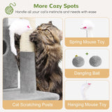 Cat Tree Tower for Indoor Cats, 50-inch Adult Cat Tree House for Large Adult Cats with Steps, Scratching Post