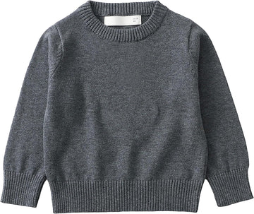 Toddler Sweater Boys Girls Cotton Knit Pullover Solid Top